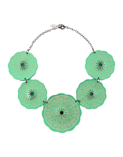 Shop Almala Necklace In Green
