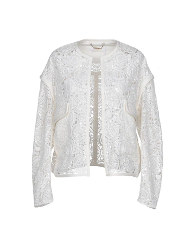 Shop Chloé Sartorial Jacket In Ivory