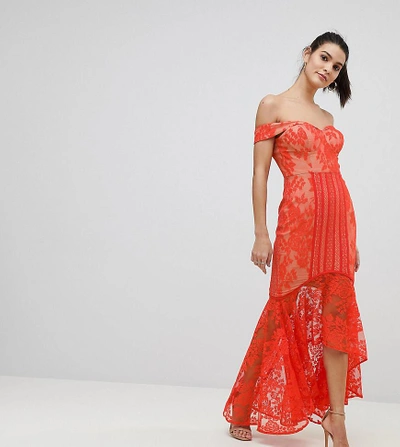 Jarlo red lace dress cheap