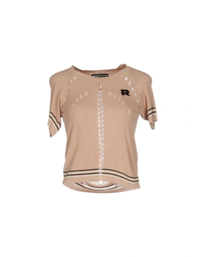 Shop Rochas Sweater In Light Pink