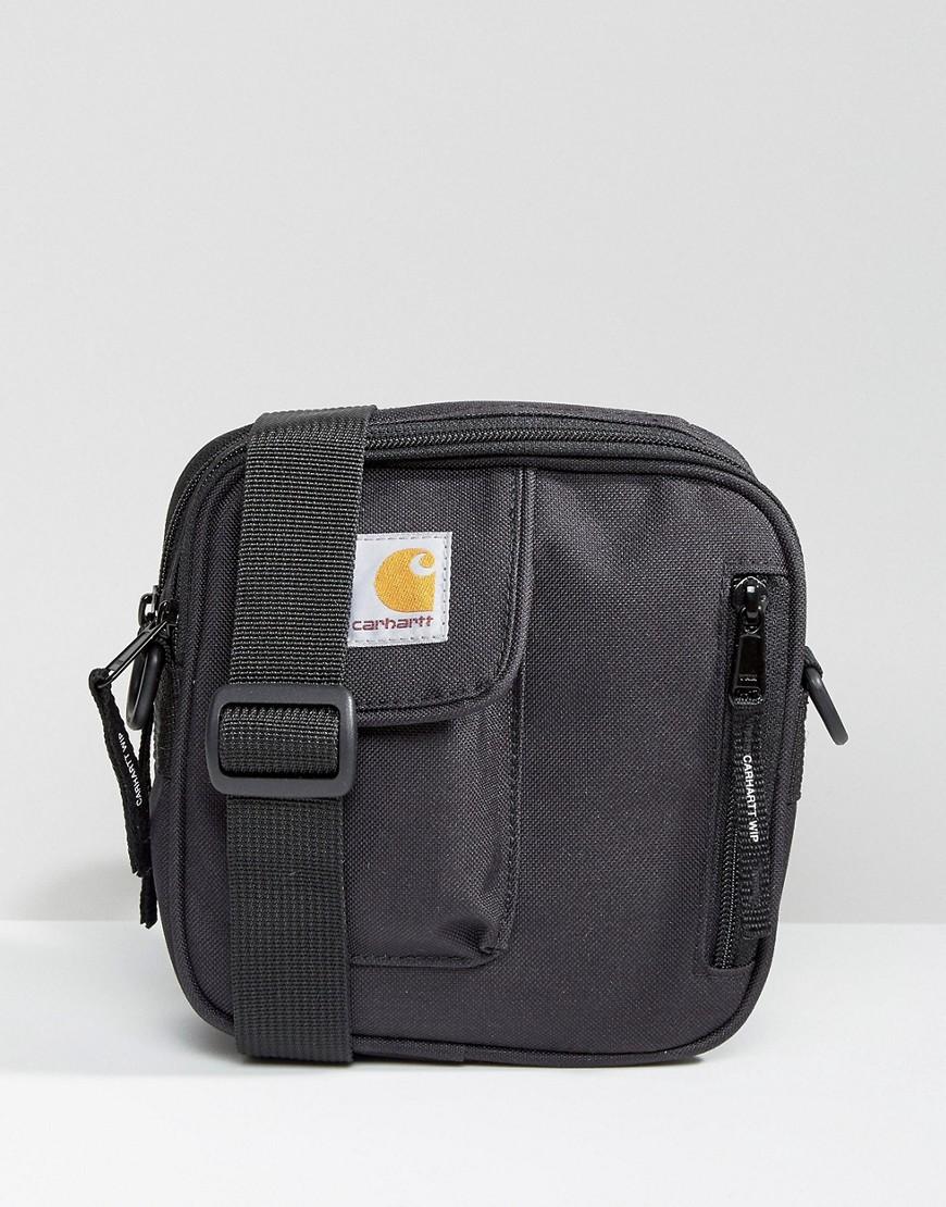 carhartt wip essentials flight bag in black