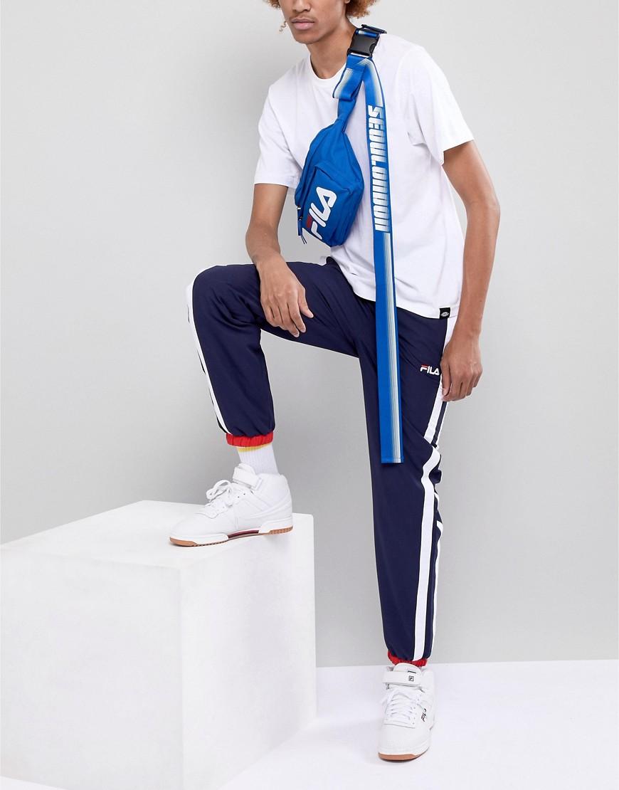 blue fila fanny pack