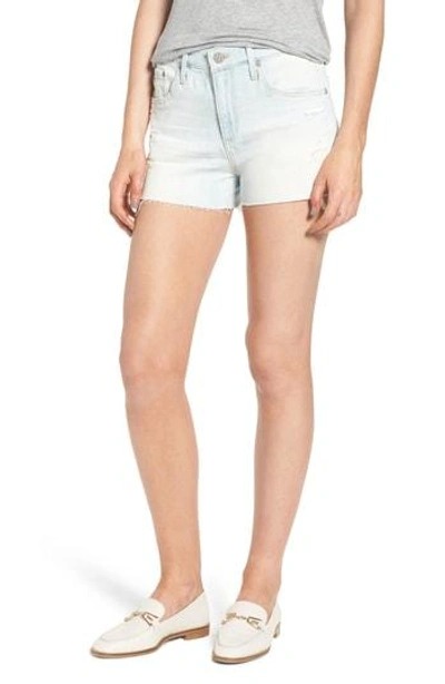 Shop Ag Bryn High Waist Cutoff Denim Shorts In 27 Years-sun Fade Indigo