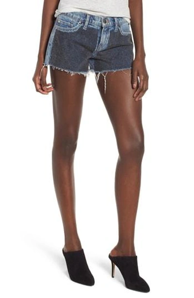Shop Hudson Kenzie Studded Cutoff Denim Shorts In Metal Mark