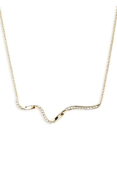Shop Nadri Citron Frontal Necklace In Gold