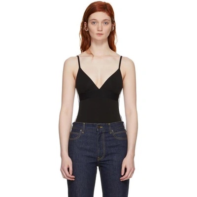 Shop Paco Rabanne Black Triangle Bodysuit In 001 Black