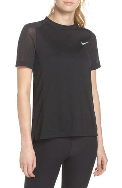 Shop Nike Dry Miler Tee In Black