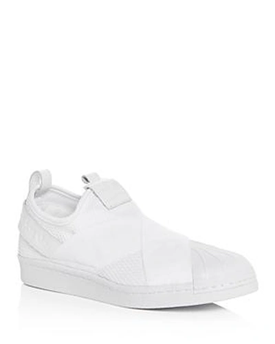 Shop Adidas Originals Women's Superstar Slip-on Sneakers In White