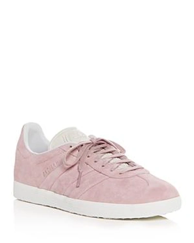 Shop Adidas Originals Women's Gazelle Stitch And Turn Suede Lace Up Sneakers In Pink