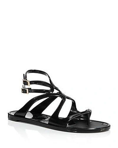 Shop Jimmy Choo Women's Lance Strappy Jelly Sandals In Black/gold