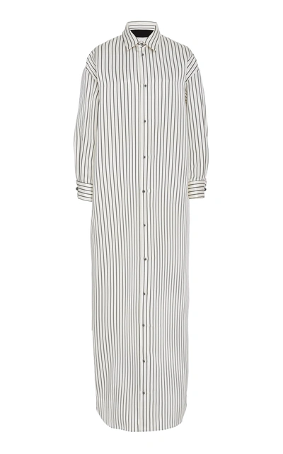 Shop Esme Vie M'o Exclusive Capri Striped Satin Dress