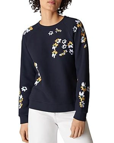 Shop Whistles Lottie Floral Sweatshirt In Multi