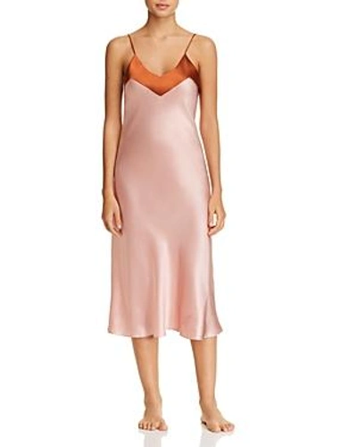 Shop Ginia Silk Gown In Medium Pink