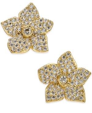 kate spade new york crystal flower stud earrings