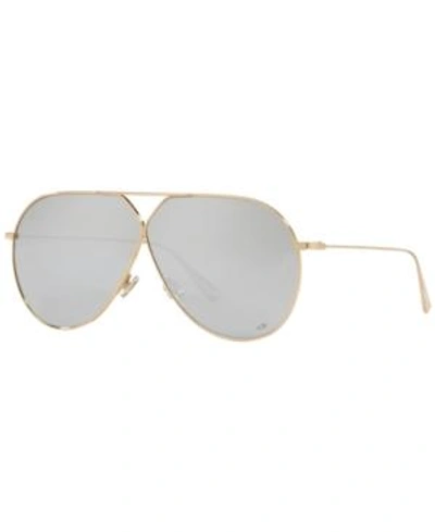 Shop Dior Sunglasses, Stellaire3 65 In Gold/silver Mirror