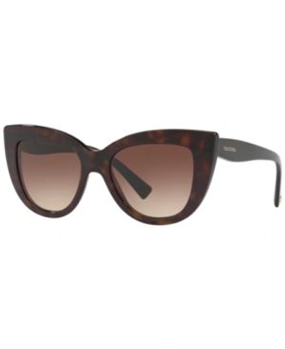 Shop Valentino Sunglasses, Va4025 51 In Havana/brown Gradient