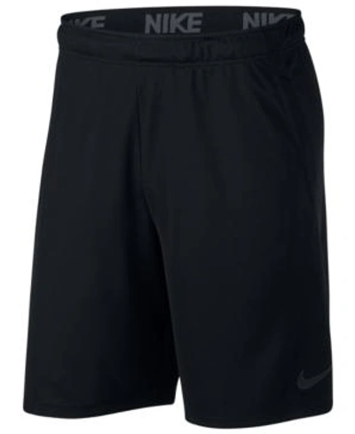 Shop Nike Men's Dry Training 9" Shorts In Black/ Grey