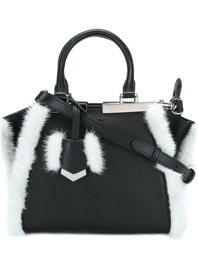 Shop Fendi Mini '3jours' Crossbody Bag - Black