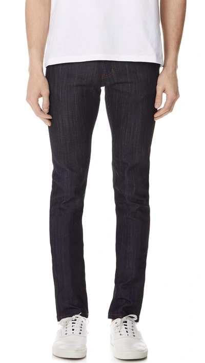 Shop Naked & Famous Super Skinny Guy Jeans In Indigo Powerstretch