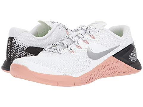 nike metcon pink and white