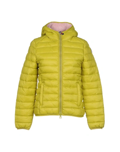 Shop Invicta Full-length Jacket In Acid Green