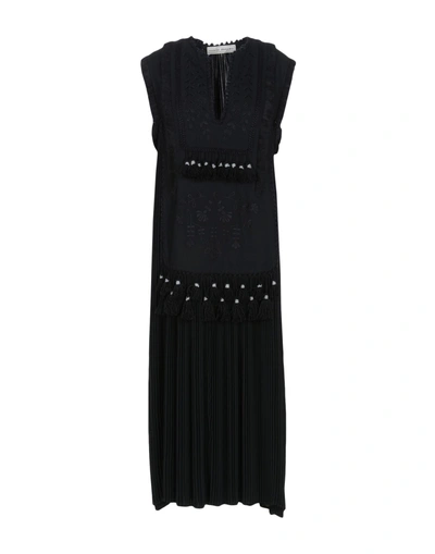Shop Veronique Branquinho 3/4 Length Dresses In Black