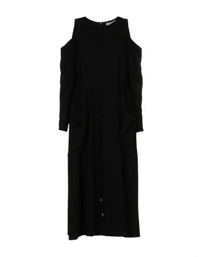 Shop Tibi 3/4 Length Dresses In Black