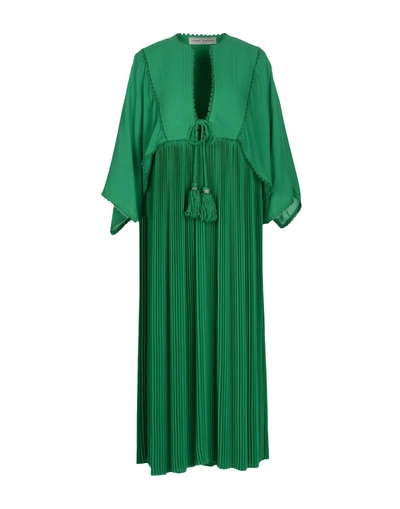 Shop Veronique Branquinho Midi Dress In Green