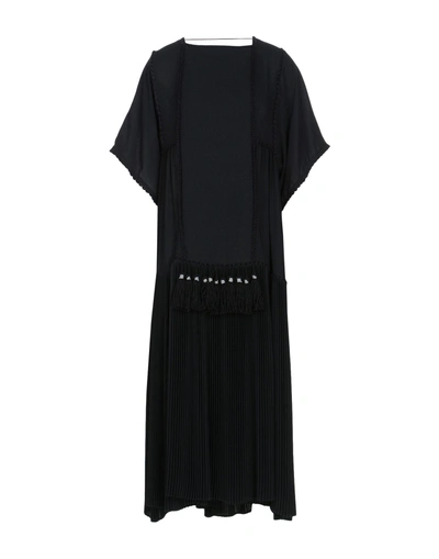 Shop Veronique Branquinho Midi Dress In Black