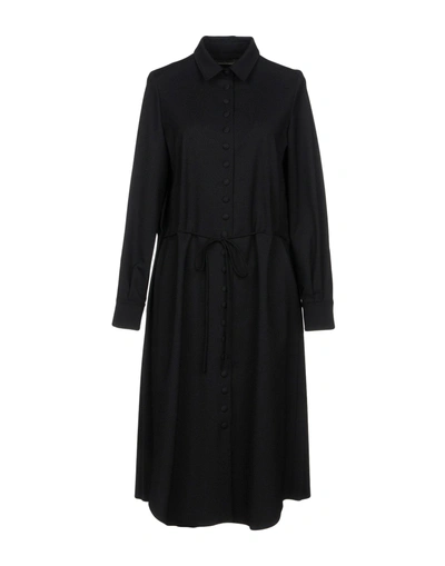 Shop Veronique Branquinho Knee-length Dress In Black