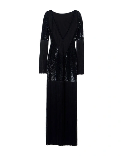 Shop Michael Kors Long Dresses In Black