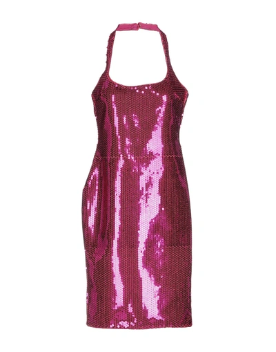 Shop Jeremy Scott Short Dresses In Fuchsia