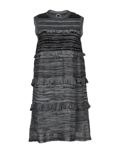 Shop M Missoni Short Dresses In Grey