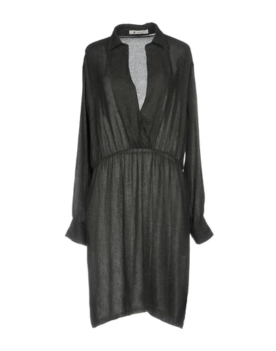Shop Barena Venezia Short Dresses In Steel Grey