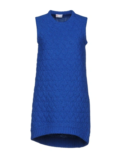 Shop Red Valentino Short Dress In Blue