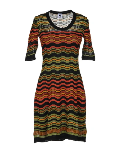 Shop M Missoni Short Dress In Rust