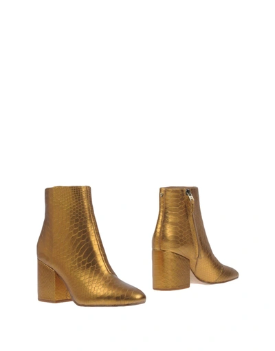 Shop Sam Edelman Ankle Boots In Gold