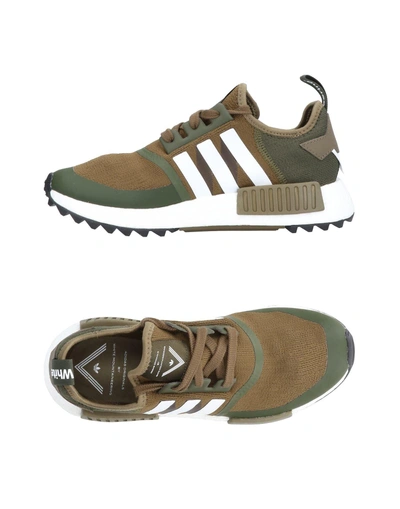 Shop Adidas X White Mountaineering Sneakers In Military Green