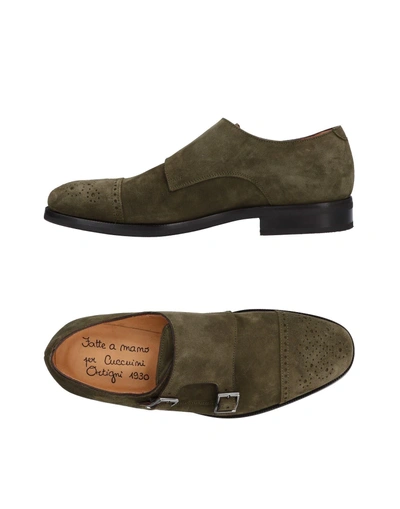 Shop Ortigni Loafers In Military Green