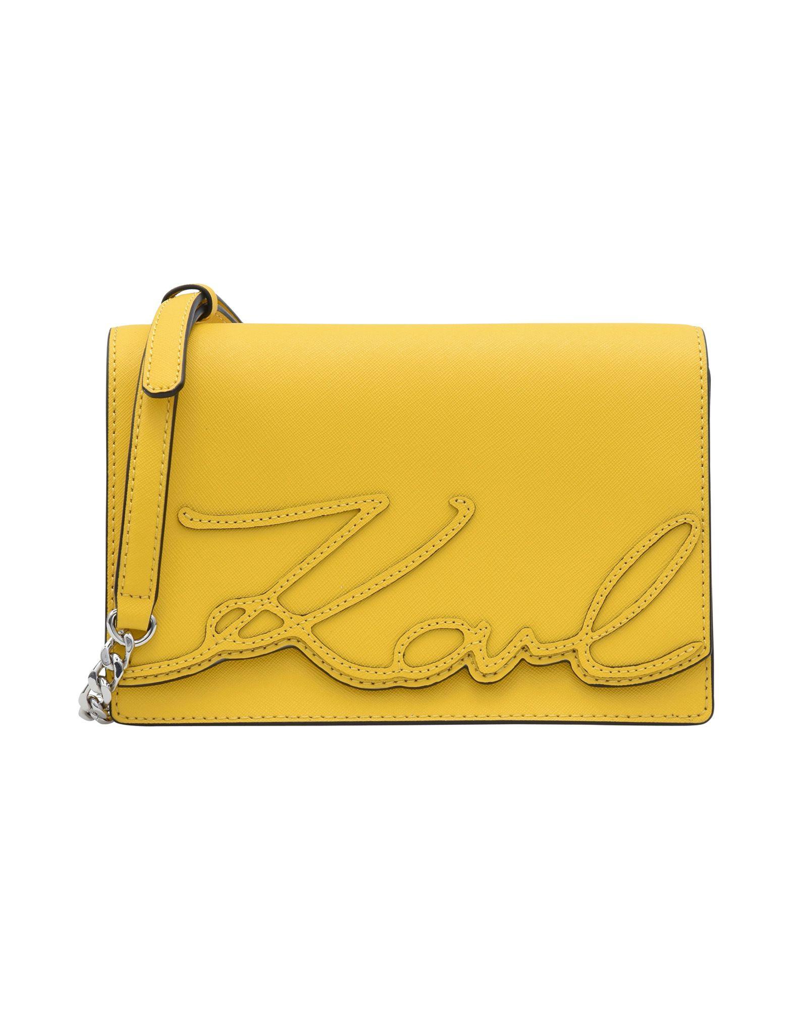 Karl Lagerfeld Cross-body Bags In Yellow | ModeSens