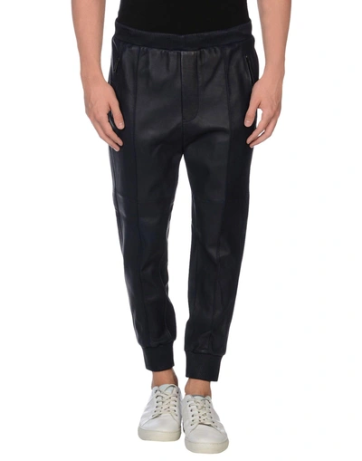 Shop Dsquared2 Casual Pants In Dark Blue