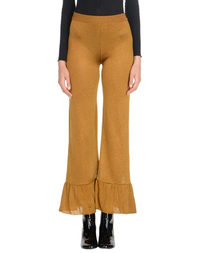Shop D'enia Casual Pants In Brown