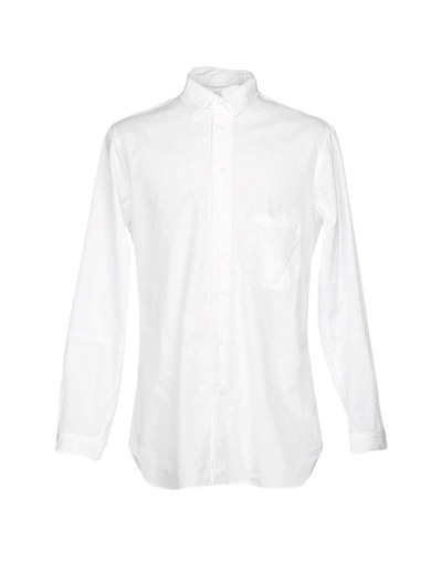 Shop Yohji Yamamoto Solid Color Shirt In White