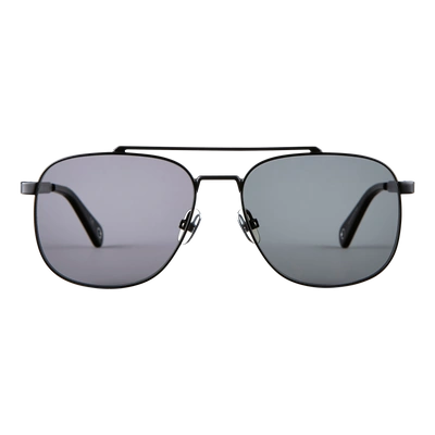 Shop Vilebrequin Unisex Sunglasses Polarised Smoke Matt In Black