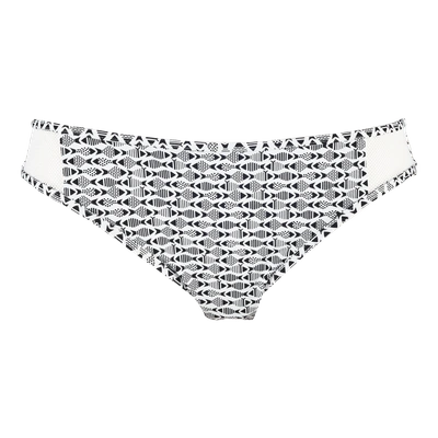 Shop Vilebrequin Women Swimwear - Women High Cut Bikini Bottom Modernist Fish - Swimwear - Faustine In White