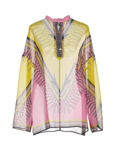 Shop Versace Blouses In Yellow