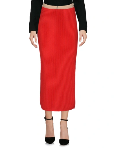 Calvin Klein 205w39nyc Midi Skirts In Red
