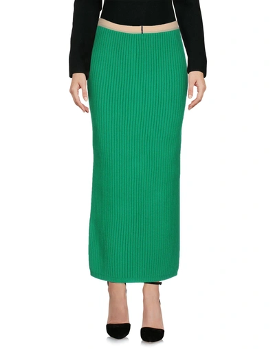 Shop Calvin Klein 205w39nyc Midi Skirts In Green