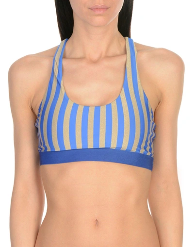 Shop Diane Von Furstenberg Bikini Tops In Blue