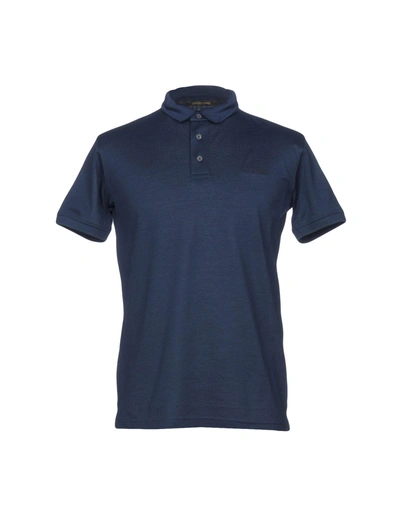 Shop Roberto Cavalli Polo Shirt In Dark Blue